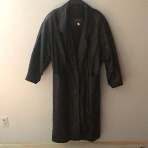 Leather coat